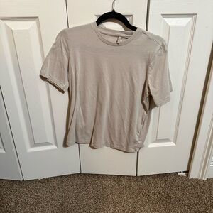 SKIMS Beige Short Sleeve Tee